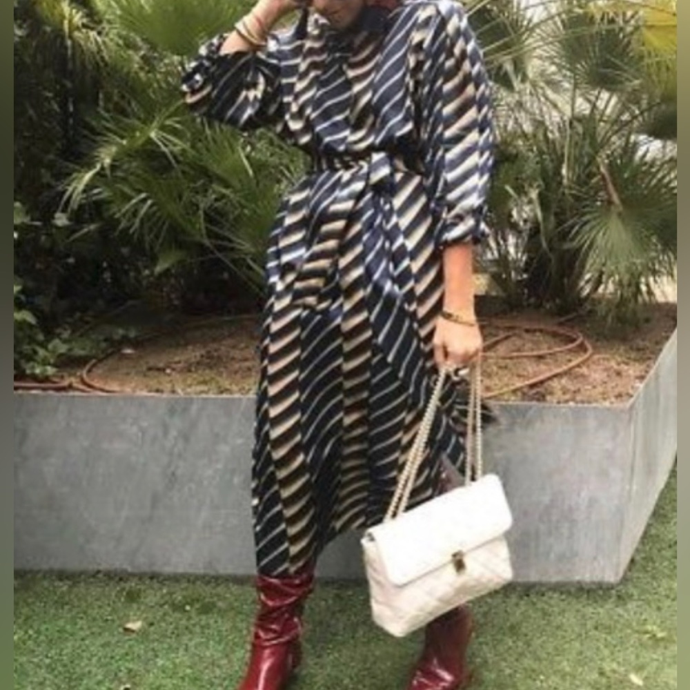 ZARA silky long dress